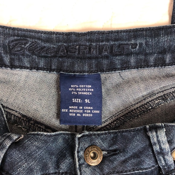 Blue Asphalt Skinny Jean | Size 9L | Dark Wash - Picture 5 of 6